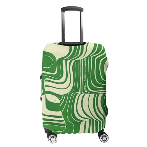 Travel Luggage Cover Elastic Suitcase Protector Anti-Scratch Washable White Line Pattern Luggage Sleeve Tsa Approved Carry on Covers Baggage Cover Fits 18-32 Inch Luggages4