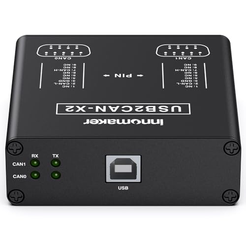 Image of Dual Channels USB to CAN Converter for Raspberry Pi5 /4 /Pi3B+ /Pi3 /Pi Zero(W) /Jetson Nano /Tinker Board /Any SBCs /Desktop /Laptop Support Windows Linux Mac OS Android Venus OS