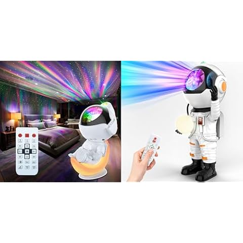 Rossetta Astronaut Galaxy Projector and Space Projector, LED Night Light for Kids Room with Timer and Remote, Room Decor Aesthetic, Home Decor, Gifts for Adults, Teens, Christmas, Birthday Cover