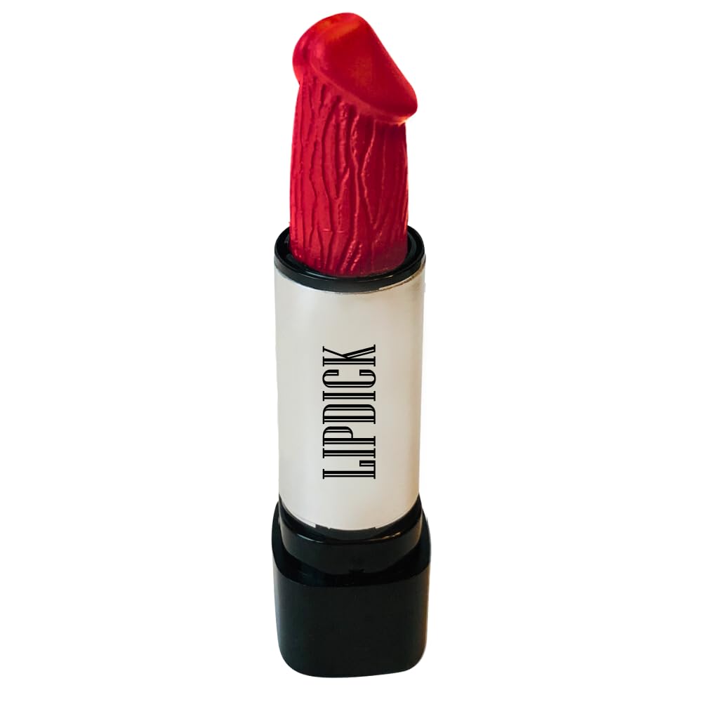 LD Funny Gifts for Women, Useful White Elephant Gifts for Work Naughty Stocking Stuffers Ideas Christmas Novelty Secret Santa Gag LD Lipstick (Fire Red)