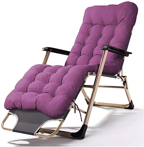 Tumbonas y sillones reclinables para jardín, Tumbona Ajustable con cojín, Muebles de Exterior, Cama Plegable para Playa, Piscina, Patio al Aire Libre, jardín, Camping, pies de Acero c2003 (Color (