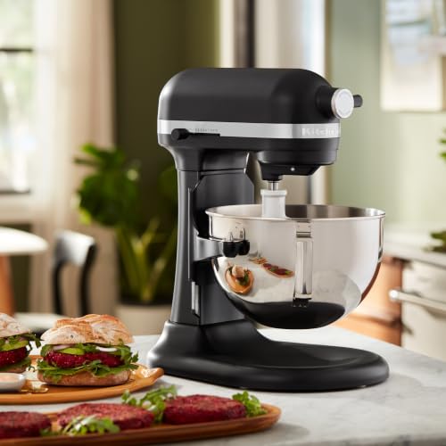 KitchenAid HEAVY-DUTY 5.2 Litre Bowl-Lift Stand Mixer 5KSM55SXXBBM for Perfect Baking - Image 2