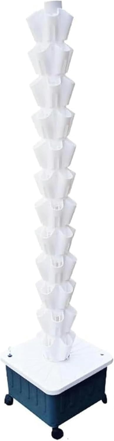 Hydroponics Growing System Tower Hydroponics Growing System Tower, 8/10/12 Layer, Outdoor Garden Windowsill for Planting Various Leafy Vegetables, Flowers,