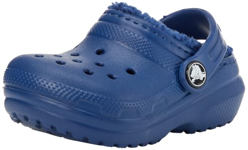 Image of Crocs, Unisex Kids, Classic Lined Clog T, Ribbon Blue, 7 UK Child