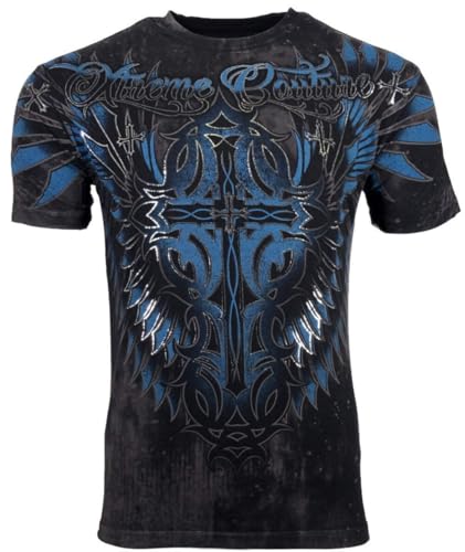 Xtreme Couture by Affliction Mens T-Shirt Ultimate Glory L Black