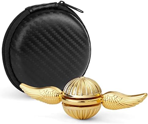 Fidget Hand Spinner Toys for Kids Adults, Sensory Magic Orb Gift for Fans of The Medieval Magical World, Idea Finger Toys for Stress Relief Anti Anxiety(Golden)