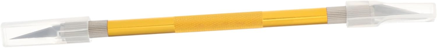 Gatuida Double Head Pen Carving Cutter Engraving Tool for Rubber Stamp Scrapbooking Art Crafts with Anti-Slip Handle Precision DIY Linocut Engraving Pen for Beginners and Customizers