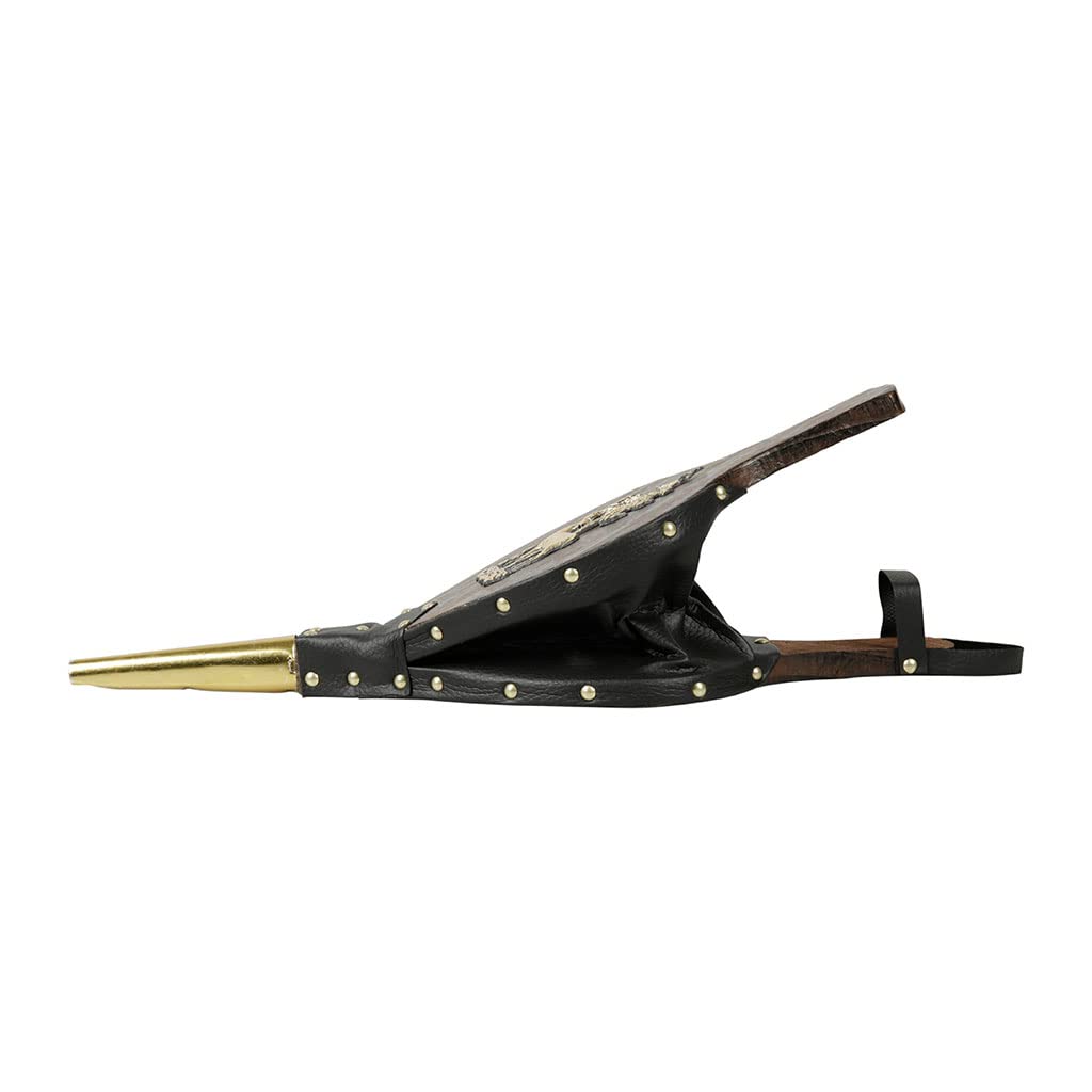 Soufflet de Cheminée 40cm Modèle CERF – Souffleur en Bois et Simili Cuir – Bois Certifié PEFC – Accessoire Poêle et Cheminée