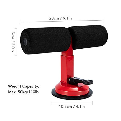 Andoer Barra de levantamento de sucção portátil e equipamento de treinamento muscular com 4 alturas