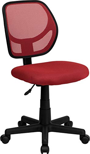 Flash Furniture Neri Low Back Red Mesh Swivel Task Office Chair