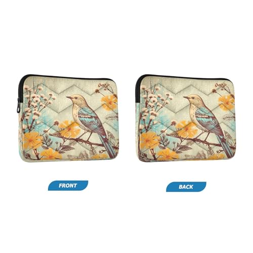 Funda para portátil con diseño de pintura de pájaro 13-14 pulgadas miniatura 2