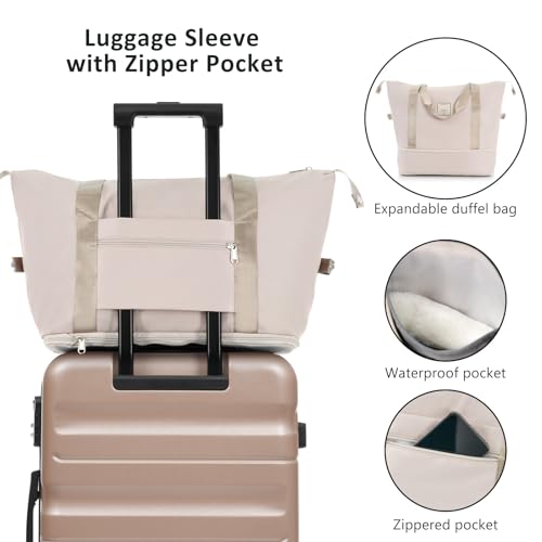 Image of 13 Piece Luggage Sets, Lightweight Suitcases with Dual Spinner Wheels, Carry-On & Check-In Sizes for Travel and Business (champagne)