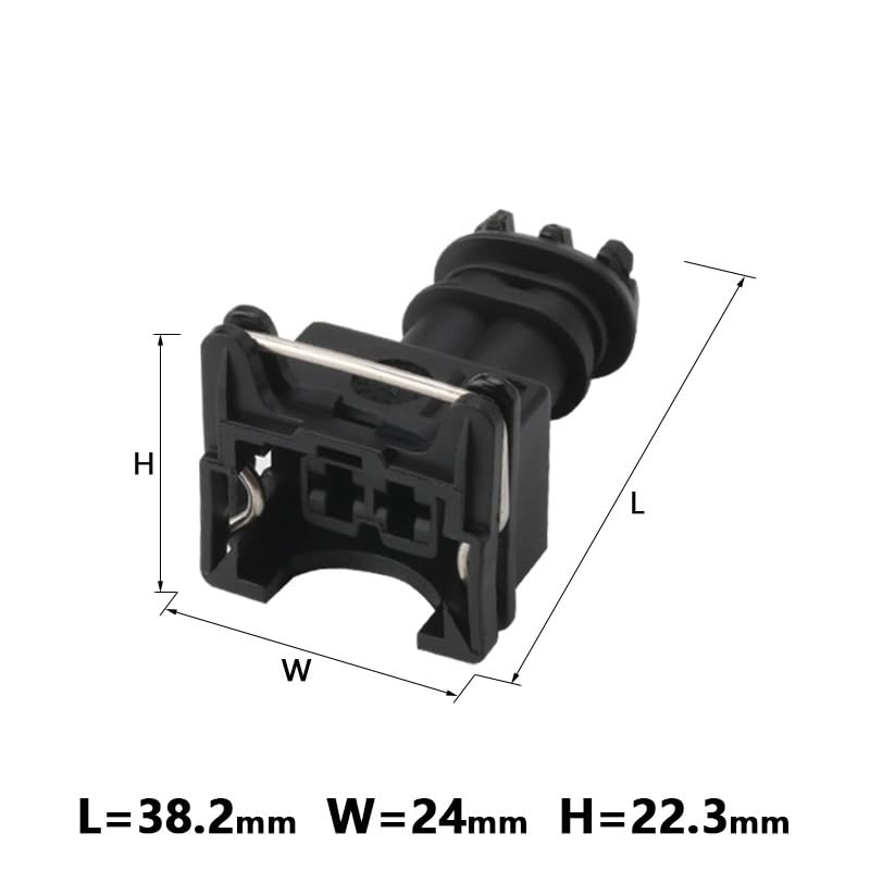 1/5/10/20 Sets 2 3 Pin 3.5mm Water Proof Connector 282189-1 for Automotive Fuel Injector EV1 Ignition Coil(3p Female Male,5 Sets)