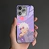 Aesthetic Anime Case for iPhone 16, 9H Tempered Glass Back Cover, Manga Character Impact Resistant Glossy Shell - Image 5