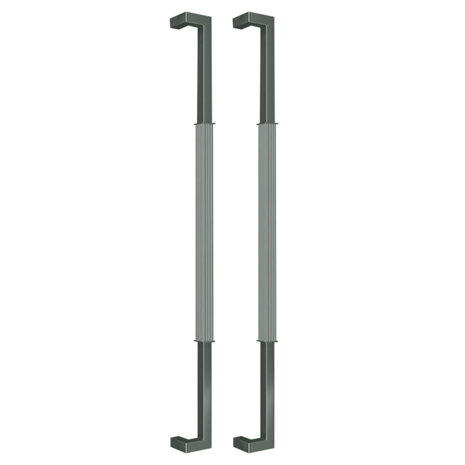 DFGHNBVC Stainless Steel Door Pull Push Handle - Double Sided Sliding Shower Door Handles, Black 80Cm/32Inch For Interior Exterior Gates, Entry Office Use