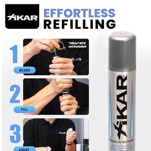 Image of Xikar PUROFINE Butane Fuel Refill 100ml (3.38 fl oz) Canisters - 1 Pack