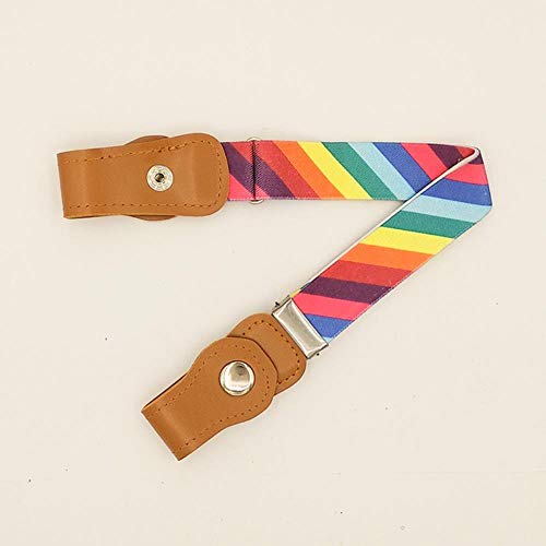 BDFA cinturón sin hebilla ajustable sin hebilla Arcoíris.