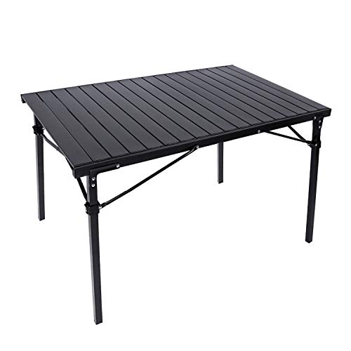Redcamp Aluminum Folding Camping Table With Storage Organizer