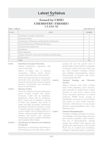 Image of Oswaal CBSE Class 11 Chemistry Question Bank | Chapter & Topic-wise Solved Papers (2017-2026) | Based on Syllabus (April 2026) | Includes 2026 Papers | For 2027 Exam