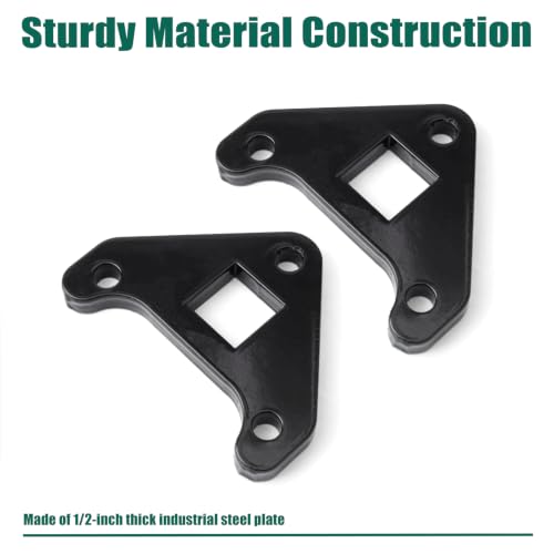 YUXIVCNE 2Pcs Drive Motor Reinforcement Brackets Suitable for 1-2 Ton Chinese Mini Excavator 1/2 Inch Heavy Duty Steel Track Flange Plates Mounting Bracket Left & Right by YUXIVCNE - Used condition - Image 3