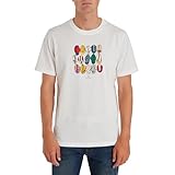 PS Paul Smith Men's 'Cycling Caps' Cotton T-Shirt, White, Large