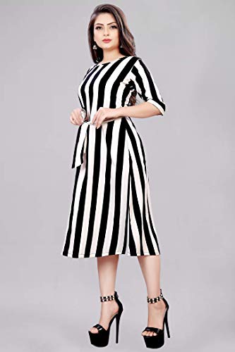 Image of AA Creation Women's Fit And Flare Knee Length Dress
