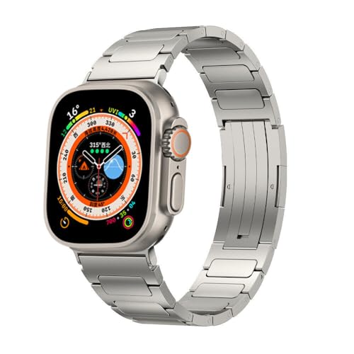 MOROFY Upgraded Design Stainless Steel Band with HW Buckle Compatible With Apple Watch Ultra / 2 49|45|44|42mm Series 9 |SE2 |SE |8 |7 |6 |5 |4 |3 |2 |1 - Silver (B0CY2RXKV5) Amazon Price History, Amazon Price Tracker