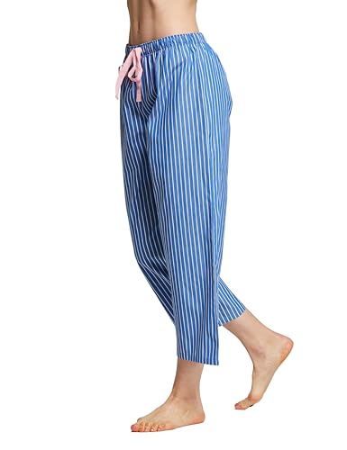 Image of CYZ Comfortable Cotton Capri Woven Pajamas for Women, Casual Capris for Women, Perfect for Daily Wear and Sleepwear
