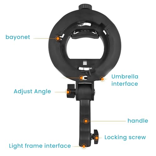Support Bowens Mount pour flash Speedlite adaptateur softbox snoot v850ii - 4