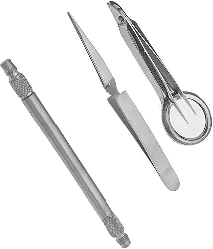 3 Pcs Foreign Object Removal Kit Splinter Probe Eye Magnet Splinter Removal Kit O.R. Grade Stainless Steel
