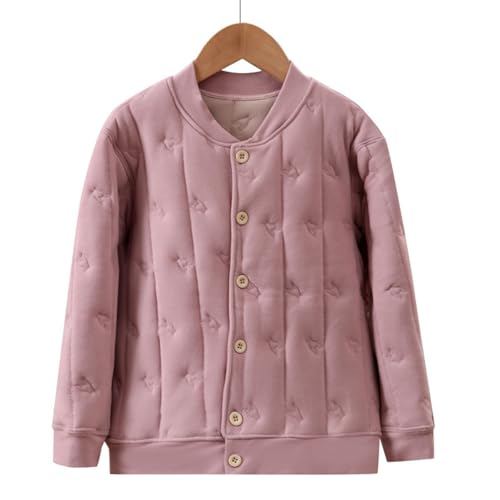 Kids Winter Coat Fleece Lined Quilted Jacket Padded Coat Boys Girls Button Down Cotton Thicken White Shorts For Boys2