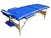 Produktbild Mobiclinic, Light, Massagetisch, Klappbare Physiotherapie-Liege, Kopfstütze, Massageliege, Massagebett, Massage, Tragbar, Holz, 186x60 cm, Blau