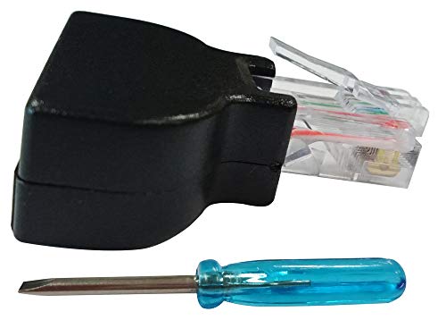 Zdycgtime Rj45 Male Plug To 8P 8C Female Bolt Screw Type Terminals Ethernet Gold Plated Net Network Plug Cable Av Cctv Utp Cat5 Cat6 Cat7 Connectors (1 Pack) #TOP5