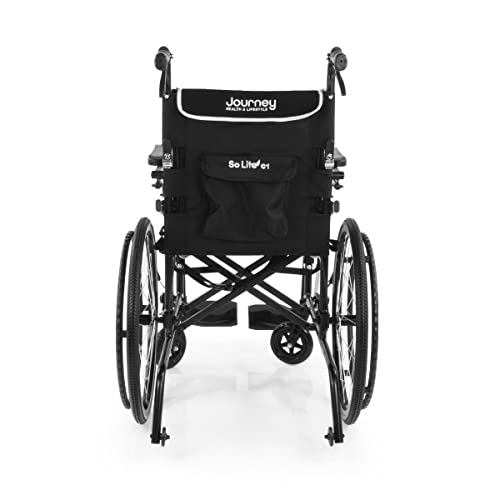 So Lite Ultra Lightweight Wheelchair - White Frame With Grey Accent #TOP3