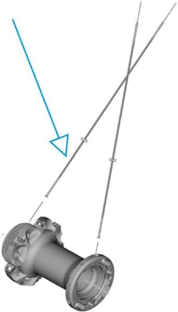 Shimano Spares WH-R9270-C60-HR-TU-F right hand spoke, 250 mm