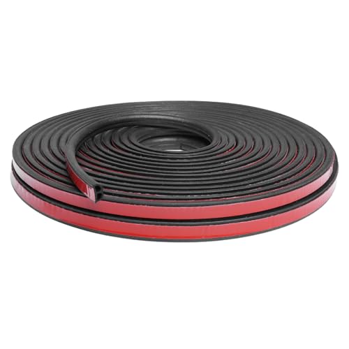 Car Door Seal Strip 39.3 Feet Long Self Adhesive Auto Rubber Door Weather Stripping Draft Seal Strip with Double Hole Auto Weather Stripping Edge Protector for Car Window and Door Engine Cover