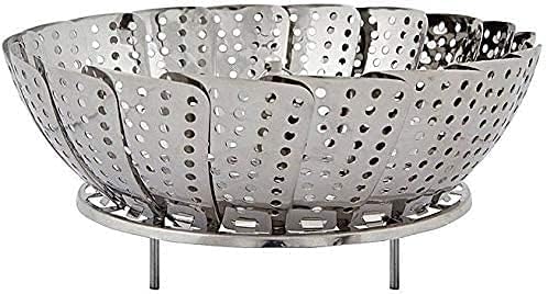 Cheet enterprise Vegetable Steamer Basket Punching Food Dry Ball Basket Foldable for Cooking (27 Cum) (Pack of 1) 1