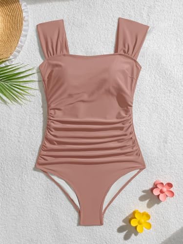 Image of B2prity Women's One Piece Swimsuit Tummy Control Full Coverage Bathing Suit