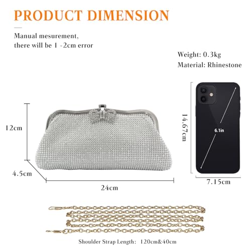 Sac en strass parfait pour mariage et cocktail chic