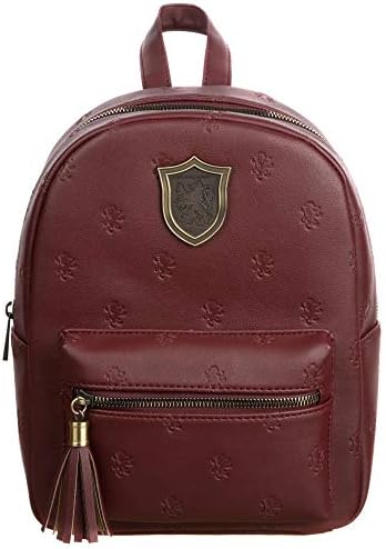 Bioworld Harry Potter Hogwarts Gryffindor Faux Leather Mini Backpack