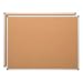 Learniture LNT-127-24362-SO Natural Cork Board w/Aluminum Frame, Brown (Pack of 2)