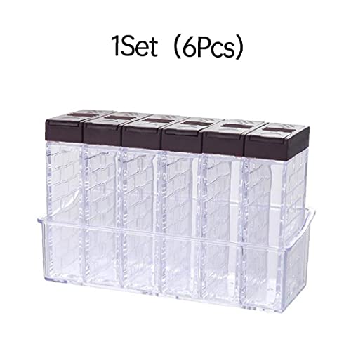 Spice Shaker Box, 6 Pack Creature Jars Salt & Pepper Spice Shaker Box, Plastic Camping Kruiden Doos Voor Opslag Keuken… - Image 6