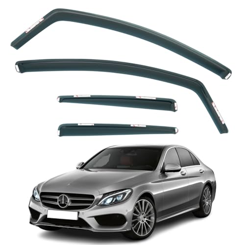 Déflecteurs d'air anti-pluie anti-bruit pour Mercedes W205 4 portes