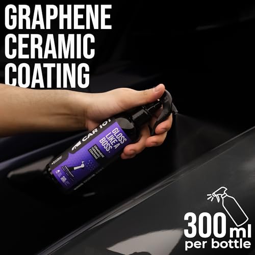 Image of CAR101 Graphene Coating Spray - 300ml | Ceramic + Hydrophobic Finish | Advanced UV Protection | Extreme Gloss | Easy DIY Application | For Cars & Bikes,Multicolor