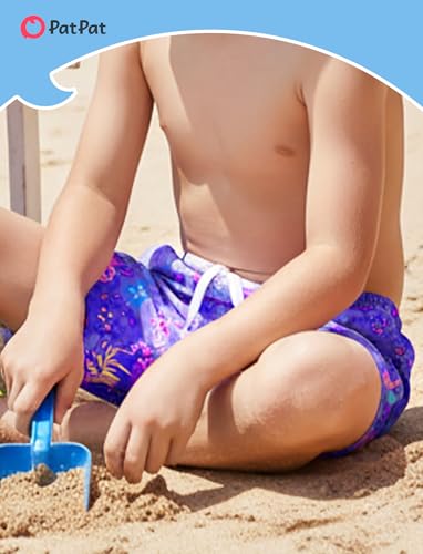 Image of PATPAT Family Matching Swimsuits: Mommy and Me One Shoulder Colorblock Bathing Suits One Piece Swimwear Sets