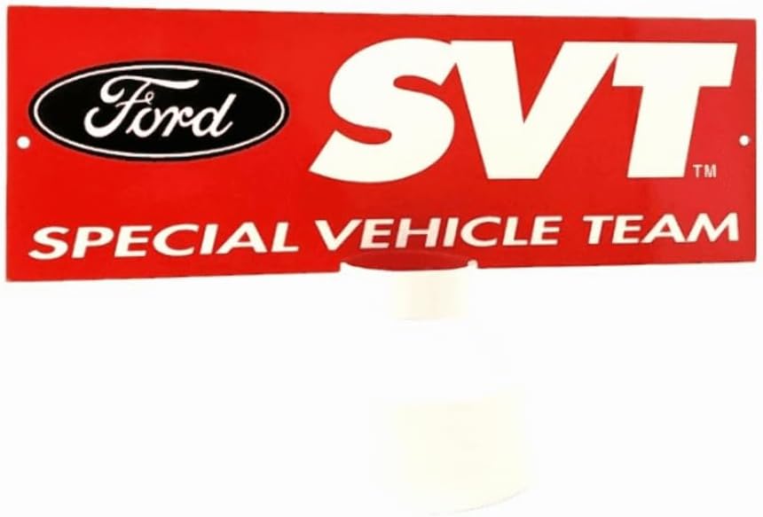 ZIC Motorsports Ford SVT Special Vehicle Team Heavy Duty Metal Garage Wall Sign (Large)