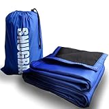 snug basis Large Outdoor Blanket Waterproof and Windproof, Extra Thick Premium Quilted Fleece, Machi