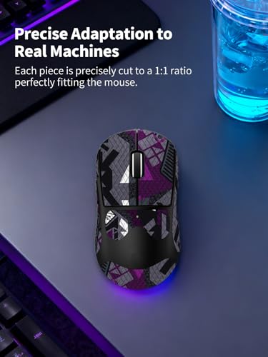 For Logitech G PRO X Superlight 2 DEX Protector de Mouse Gris Púrpura miniatura 6