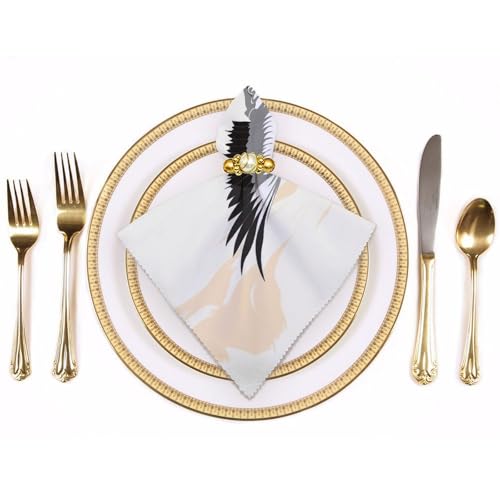 Servilletas de tela cuadradas con patrón floral, pack de 2 miniatura 3