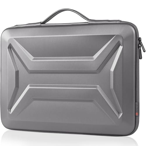 DOMISO 18 Inch Laptop Hard Case Waterproof Shockproof Hard Shell Protective Laptop Sleeve with Handle for 18 Inch ASUS ROG Strix SCAR 18 G18 2025/2024/2023 Gaming Laptop Silver